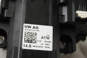 PŘEPÍNAČ KOMBINOVANÝ MINCE PÁSEK KROUŽEK POD VOLANT VW PASSAT B7 5K0953569T