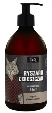 LaQ RYSZARD Z BIESZCZAD Żel pod prysznic 8w1 500ml CZARNY MAT