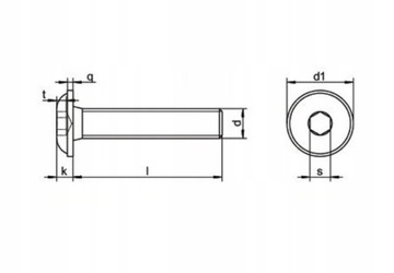 ŚRUBA ŚRUBKA M5x8 NIERDZEWNA POSZERZANA 3D 10 szt