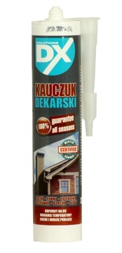 DX Kauczuk Dekarski elastyczny bezbarwny 300ml