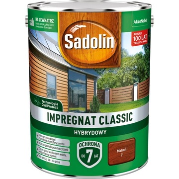 SADOLIN Impregnat classic hybrydowy mahoń 2,5l
