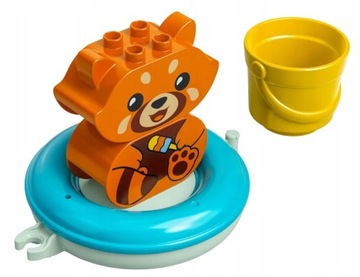 LEGO DUPLO 10964 pływająca czerwona panda Zabawa w kąpieli