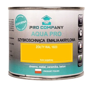 AQUA PRO Emalia Szybkoschnąca 0,2L Żółty 1023