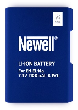 BATERIA SUPRACELL NEWELL EN-EL14A DO NIKON D3400 D5100 D5200 D5300 D5500