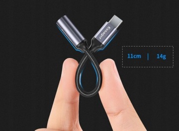 АУДИО АДАПТЕР AUX HEADPHONE CONNECTOR USB-C JACK 3.5mm DAC TYPE-C ESSAGER