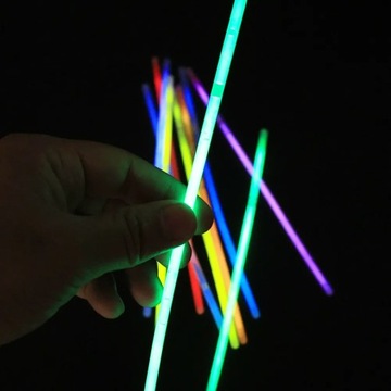 ХИМИЧЕСКИЕ БРАСЛЕТЫ ЛЮМИНЕСЦЕНТНОГО СВЕТА 50 шт. СВЕТЯЩИЕСЯ ЛЕНТЫ