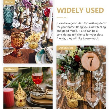 ЛАМПА АЛАДДИНА, ВИНТАЖНЫЙ ДЕКОР, МЕТАЛЛ ПОДАРОК