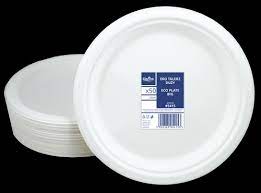 Talerz eko z trzciny cukrowej 26cm 50szt.
