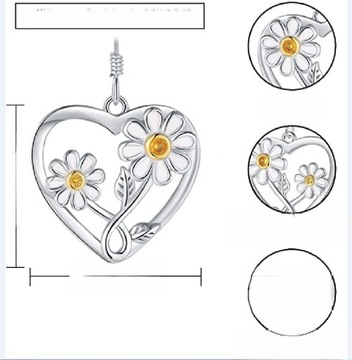СЕРЬГИ СЕРДЦЕ МАГАЗИН ЦВЕТОЧНЫХ УКРАШЕНИЙ