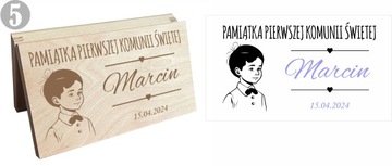 Деревянная копилка, сувенир, Первое причастие, подарок с гравировкой.
