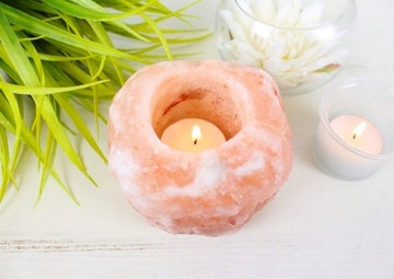 Подсвечник из соли, натуральный ионизатор, лампа из гималайской соли