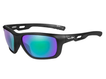 ASPECT Polarized Emerald Mirror Matte Black Frame