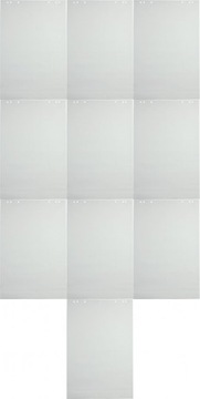 10x BLOK PAPIER TABLIC FLIPCHART 50 KARTEK GŁADKI