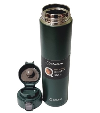 GALICJA KUBEK TERMICZNY QUENTIN TERMOS STALOWY BIDON Z BLOKADĄ 520 ML