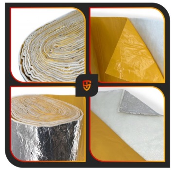 самоклеящийся тепловой экран 700°C 100см x 100см стеклохолст