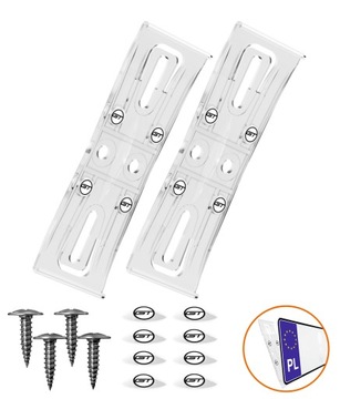 Bezramkowe mocowanie tablicy rej., Ramka FrameX