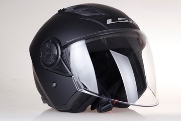 LS2 OF616 AIRFLOW II ЧЕРНЫЙ МАТОВЫЙ ОТКРЫТЫЙ ШЛЕМ JET ECE 22/06