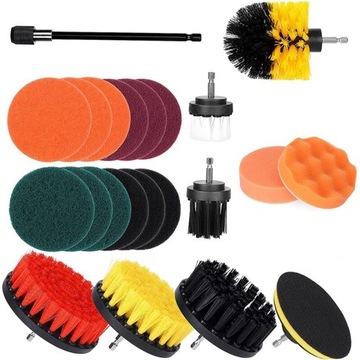 ЩЕТКИ ДЛЯ ЧИСТКИ ДЛЯ ДРЕЛИ, ОТВЕРТКИ, НАБОР 22 ЭЛЕМЕНТА.