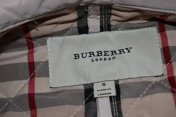 Kurtka pikowana Burberry lekka S 36 wiatrówka wiosenna przejściowa eleganck