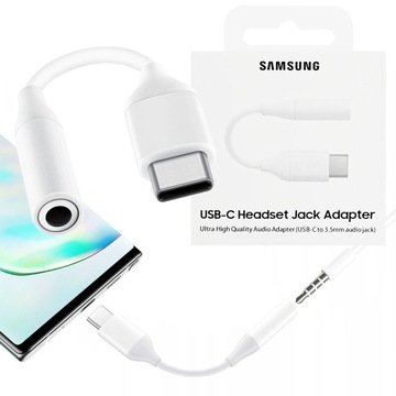 SAMSUNG GALAXY PRZEJŚCIÓWKA ADAPTER MINI JACK 3.5 MM USB-C EE-UC10JUWEGWW