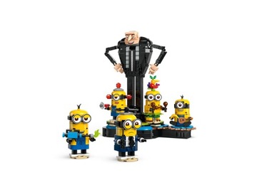 75582 - LEGO Minions - Грю и миньоны из кирпичей