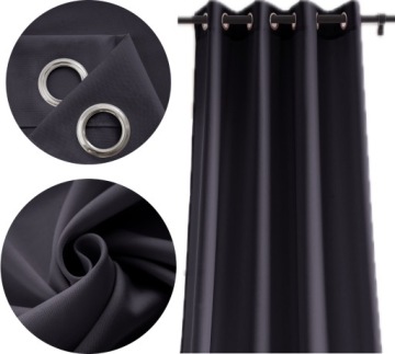 ZASŁONY GOTOWE MATOWE GŁADKIE 140x250 NA PRZELOTKACH KÓŁKA RÓŻNE KOLORY