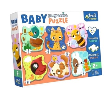 PUZZLE BABY PROGRESSIVE - ZWIERZĘTA TREFL