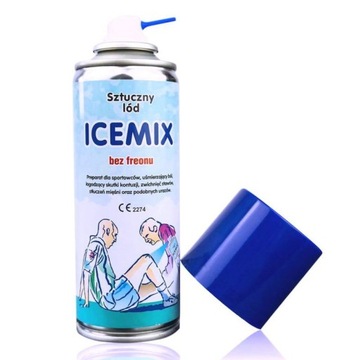 IceMix SZTUCZNY LÓD SPRAY ZAMRAŻACZ DUŻY AŻ 400ml