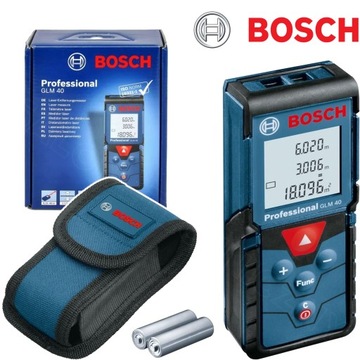 Dalmierz Laserowy Czerwony GLM 40 Bosch 31-60 m 0601072900 + Etui