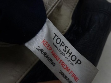 TOPSHOP POJEMNA TOREBKA TYPU WOREK NAVY