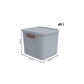 КОНТЕЙНЕРЫ С КРЫШКОЙ И РУЧКАМИ MALOJA 25 и 40 Л - КОМПЛЕКТ