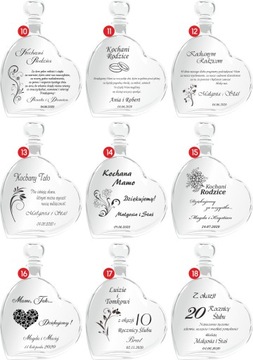 KARAFKA Podziękowania dla Rodziców z grawerem ETUI