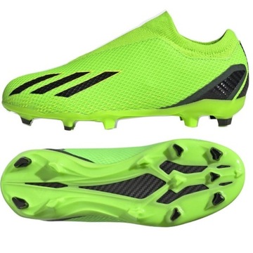 Zielone Syntetyk Buty Sport Korki Adidas r.38