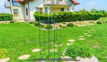 САДОВАЯ ПЕРГОЛА ДЛЯ ЦВЕТОЧНЫХ РАСТЕНИЙ, МЕТАЛЛИЧЕСКИЙ ОБЕЛИСК ДЛЯ ЦВЕТОВ, КЛИРЕАРЫ, 120 см