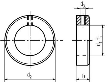 НАБОРНОЕ КОЛЬЦО DIN 705 - 12мм НЕРЖАВЕЮЩЕЕ - 2 шт.