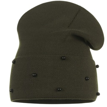 OLIWKOWA CZAPKA DAMSKA BEANIE FUTRZANA JESIENNO ZIMOWA POLSKA MARKA MAJKA