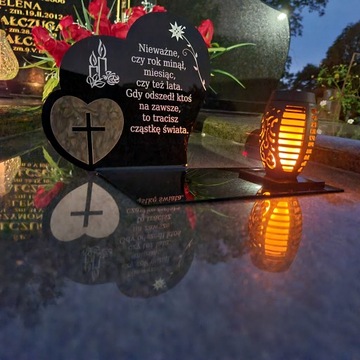 СОЛНЕЧНЫЙ ФАКЕЛ СВЕТОДИОДНАЯ СТАТУЭТКА СЕРДЦА ДЛЯ КЛАДБИЩА МОГИЛА БОЛЬШАЯ