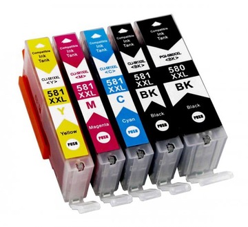 5x tusz pgi580 do canon TS705 TS6150 TS8150 TR8550