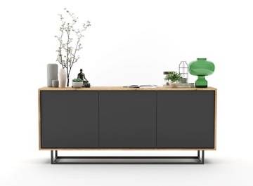 Комод Loft TV, Тумба под телевизор Loft, Wotan графит MAT