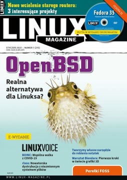 e-wydanie LinuxMagazine 1(215)2022 OpenBSD a Linux