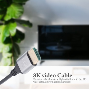 Видеокабель 8k между мужчинами и монитором с видеокабелем