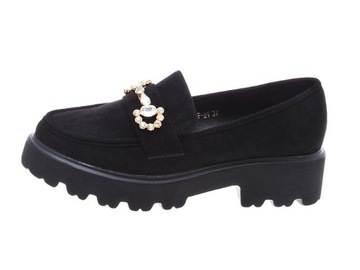 Zamszowe mokasyny półbuty Black r.39
