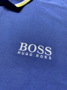 Hugo Boss GREEN HB Modern Fit NIEBIESKIE ORYGINALNE POLO rozmiar XL