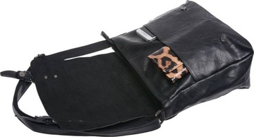 ЖЕНСКАЯ СУМКА С КЛАПАНОМ, черная