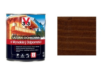 V33 Lazura Wysokiej Odporności Ciemny Orzech 2,5L