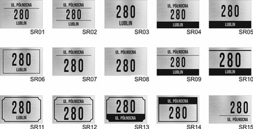 АДРЕСНАЯ ТАБЛИЧКА НОМЕР ДОМА С НОМЕРОМ ДОМА 32x21 НЕРЖАВЕЮЩАЯ