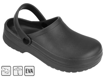 KLAPKI SPORTOWE KROKSY BUTY DAMSKIE PIANKOWE EVA OGRODOWE LEKKIE