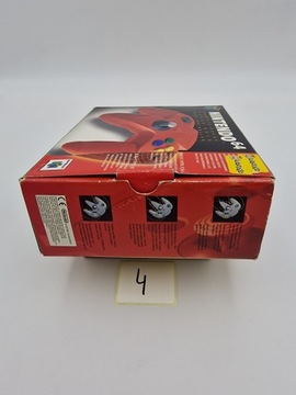 ОРИГИНАЛЬНЫЙ ПАНЕЛЬ NINTENDO 64, КРАСНАЯ КАРТОННАЯ КОРОБКА