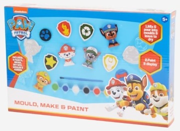 Figurki Psi Patrol Paw Odlewy gipsowe do wykonania malowania z farbami DIY