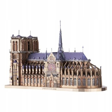 PIECECOOL KATEDRA NOTRE DAME METALOWE PUZZLE 3D
